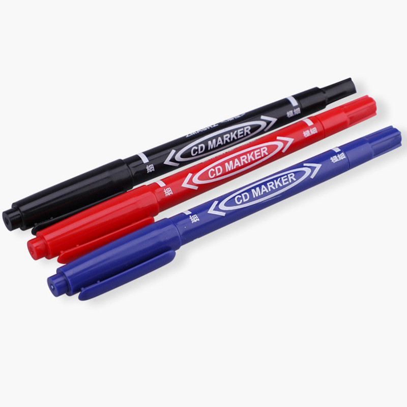 10 komada trajnih umjetničkih flomastera s dvostrukim vrhom Fine Point Vodootporne uljane crne plave crvene tinte Školski pribor za crtanje