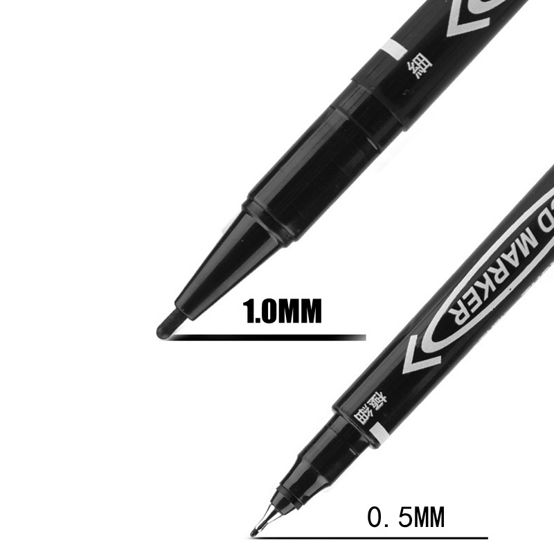 10 komada trajnih umjetničkih flomastera s dvostrukim vrhom Fine Point Vodootporne uljane crne plave crvene tinte Školski pribor za crtanje