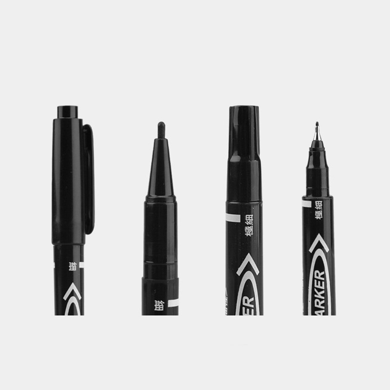 10 komada trajnih umjetničkih flomastera s dvostrukim vrhom Fine Point Vodootporne uljane crne plave crvene tinte Školski pribor za crtanje