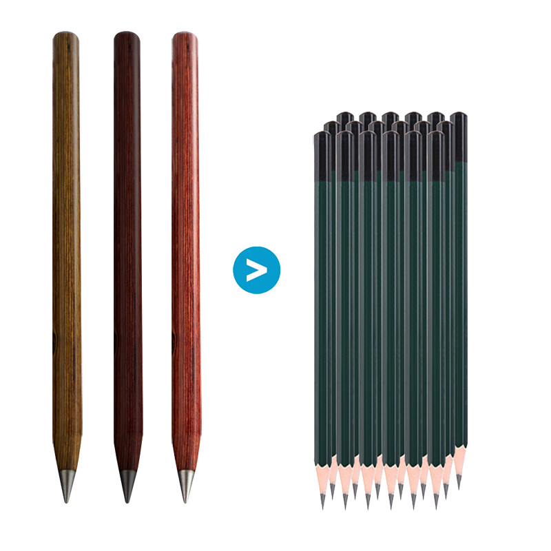 1 τεμ. Ξύλινο δωρεάν μολύβι ακονίσματος δεν μπορεί να τελειώσει Η κεφαλή στυλό από κράμα μαθητικού μολυβιού γραφής δεν είναι εύκολο να σπάσει Δημιουργικό στυλό δώρου
