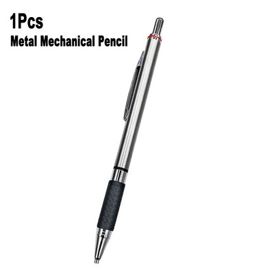 Metalna mehanička olovka od nehrđajućeg čelika 2,0 mm crna 2B olovka za umjetnost Sktech Crtanje Stolarija Dizajn Ured Školsko pisanje