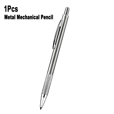 Metalna mehanička olovka od nehrđajućeg čelika 2,0 mm crna 2B olovka za umjetnost Sktech Crtanje Stolarija Dizajn Ured Školsko pisanje