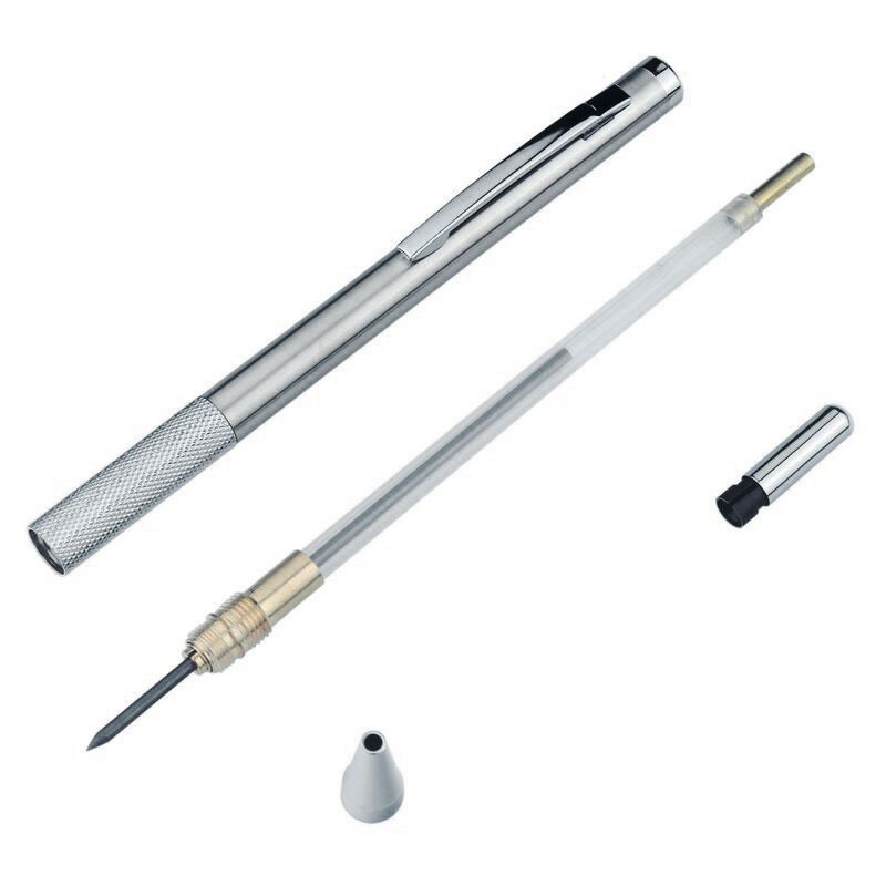Metalna mehanička olovka od nehrđajućeg čelika 2,0 mm crna 2B olovka za umjetnost Sktech Crtanje Stolarija Dizajn Ured Školsko pisanje