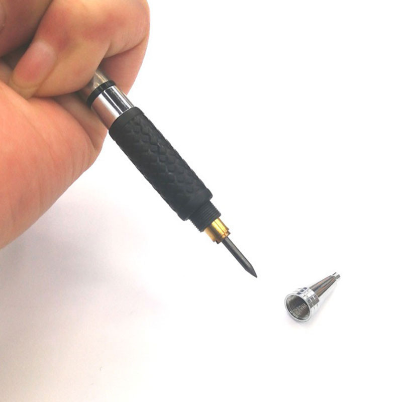 Metalna mehanička olovka od nehrđajućeg čelika 2,0 mm crna 2B olovka za umjetnost Sktech Crtanje Stolarija Dizajn Ured Školsko pisanje