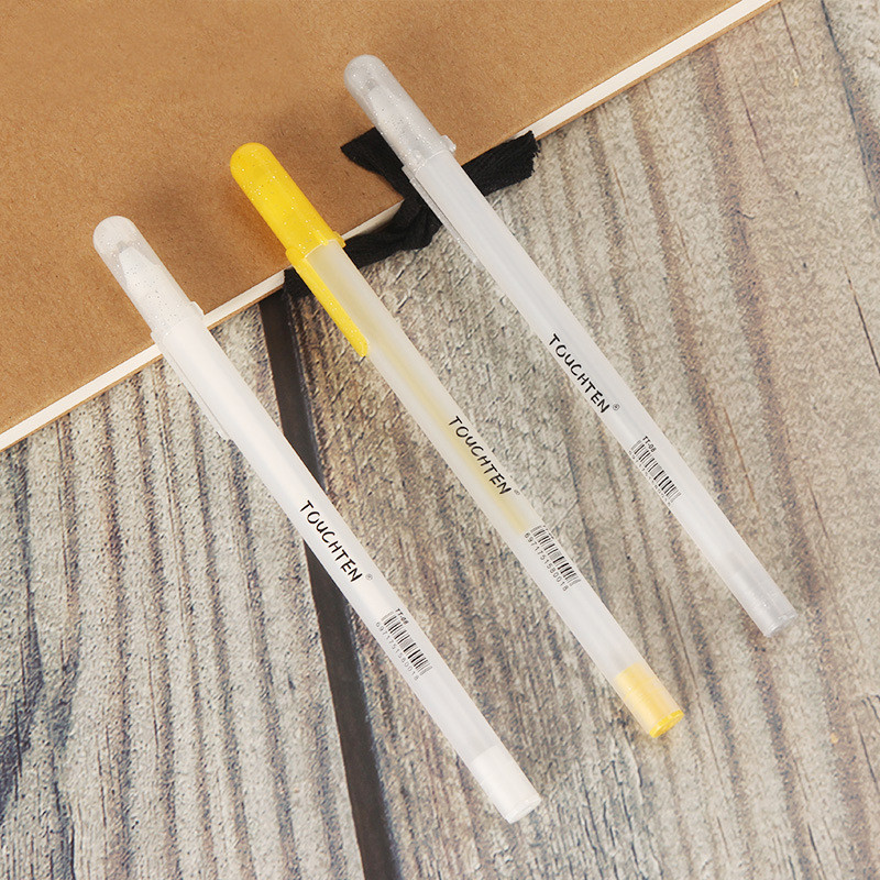 Touchten zlatna/srebrna/bijela visokosjajna olovka s bojom crna kartica ručno oslikani marker za ispravljanje kuka olovka s crtom