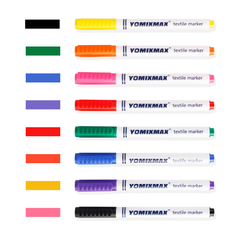 8Pcs Vodootporna trajna boja Tekstilna olovka za majice Obuća Odjeća Drvo Kamen DIY Art Graffiti Crtanje Slika