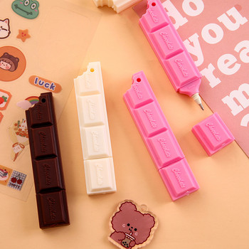 2 τμχ Creative Chocolate Ballpoint Pens Cartoon Simulation Food Pen for Students Learning Stationery 0,7mm Oil στυλό δώρο