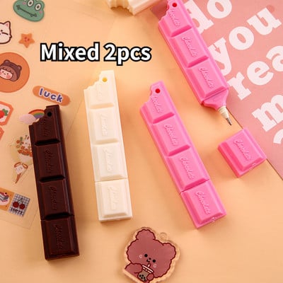 2kom kreativne čokoladne kemijske olovke simulacija hrane olovka za studente koji uče papirnice 0,7 mm uljne kemijske olovke poklon