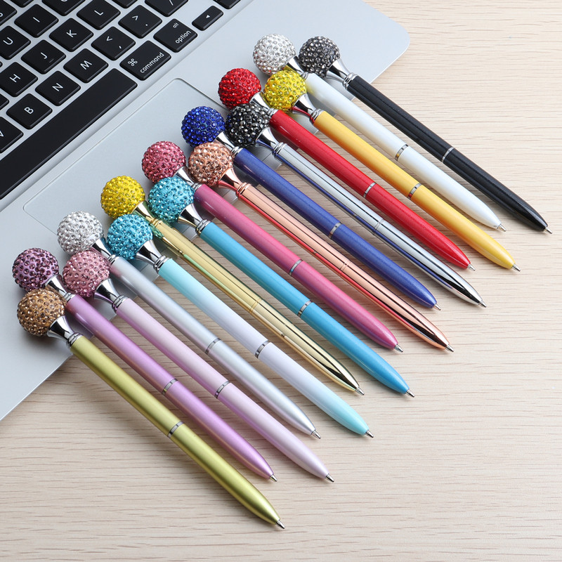 1 KOM GENKKY Kawaii Crystal kemijska olovka šarena 15 boja crno/plavo punjenje Kreativni roman Studentski dar i uredski pribor