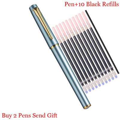 Klasični dizajn Luksuzna plastična kemijska olovka za pisanje Uredska poslovna muška olovka za pisanje Kupi 2 Pošalji poklon