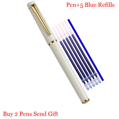 Klasični dizajn Luksuzna plastična kemijska olovka za pisanje Uredska poslovna muška olovka za pisanje Kupi 2 Pošalji poklon