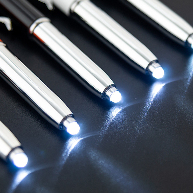 LED funkčné dotykové svetelné pero kapacitné pero kovové guľôčkové pero personalizovaný darček kancelárske príslušenstvo perá na písanie