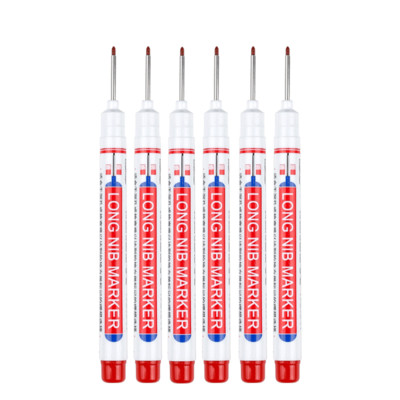 6 komada bijele olovke za označavanje s vrhom duge 20 mm, uljane duboke rupe, ukrasna pločica za obradu drveta, višenamjenska za kameno drvo, metal, staklo