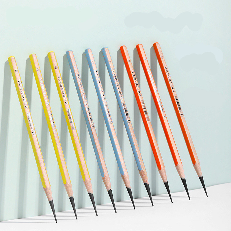 12Pcs Charcoal Soft Medium Hard Student Art Special Authentic Sketch Sketch Pen Soft Student Soft Black Charcoal Art pribor