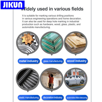 JIKUN 3 бр./компл. 30 мм маркери с дълга глава Баня Дървообработваща декорация Многофункционални маркери с дълбоки дупки Черно/червено/синьо мастило