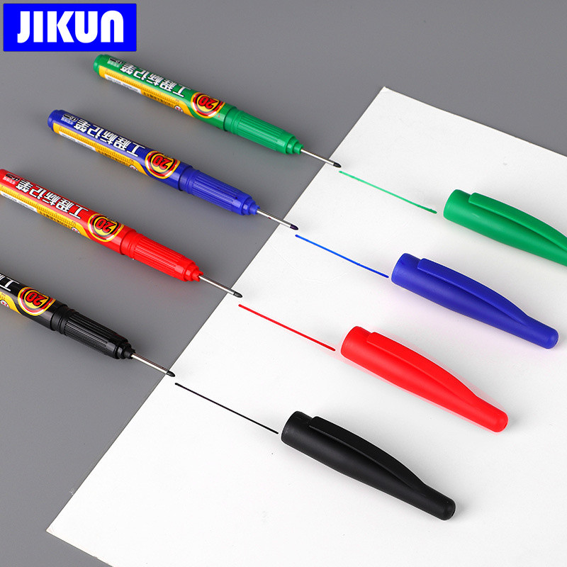 JIKUN 3kom/Set 30 mm duge glave markera Dekoracija za drvo za kupaonicu Višenamjenske markere s dubokim rupama crna/crvena/plava tinta