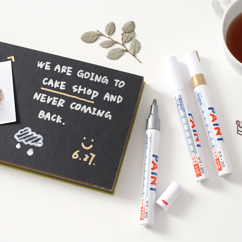 12 színű vízálló autógumi gumiabroncs futófelület gumi fém tartós festék jelölő toll sima írás, mutatós, hasznos kiemelők