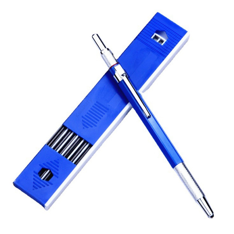 Metalne mehaničke olovke od 2,0 mm, 12 komada HB komada, automatske olovke za crtanje, pisanje, pisaći materijal