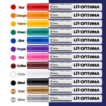 12 έγχρωμοι μαρκαδόροι αδιάβροχο ελαστικό αυτοκινήτου Πέλμα ελαστικού από καουτσούκ Μεταλλικό μαρκαδόρο μόνιμου χρώματος Στυλό χαρτικά προμήθειες ζωγραφικής