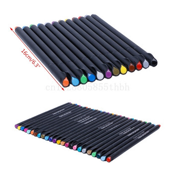 Μαρκαδόρο σχεδίασης Fineliner 12 / 24 Colors Set 0,4 mm