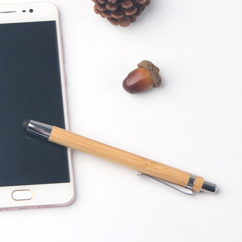 10 ΤΕΜ Creative Bamboo Ballpoint Pen Business School Γραφικά προμήθειες 2 σε 1 με γραφίδα