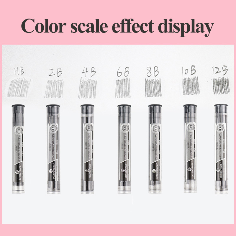 4,0 mm mehanička/automatska ugljena olovka grafitna olovka/dopuna/zamjenjiva jezgra HB/2B/4B/6B/8B/10B/12B tiskanica za skicu