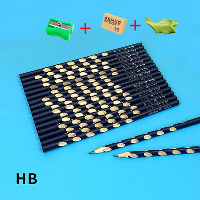 10Pcs/Paket Drvena olovka 2B HB olovka s gumicom Dječja škola za crtanje Pisaći pribor Besplatno šiljilo