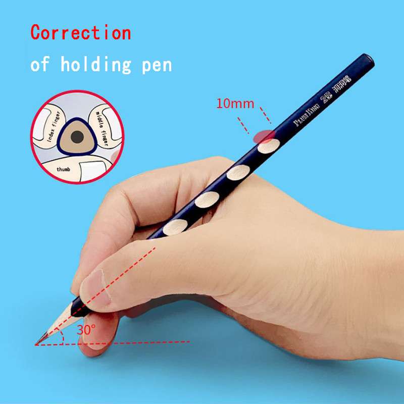 10Pcs/Paket Drvena olovka 2B HB olovka s gumicom Dječja škola za crtanje Pisaći pribor Besplatno šiljilo