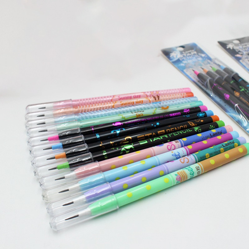 4 buc/set Creioane fără ascuțire Articole de papetărie drăguțe Pixuri automate de desene animate Creioane drăguțe Papetarie școlară pentru studenți Rechizite de birou