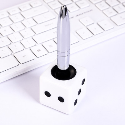 1 KOM. Kreativna metalna cilindrična olovka za stolno računalo Poslovna modna lančana stolna olovka Uredska banka Školski pribor