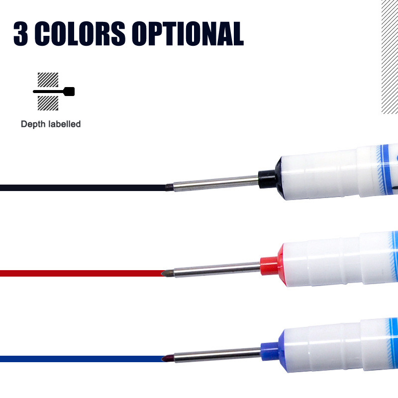 Markeri s dugačkom glavom od 20 mm Kupaonski ukrasi za obradu drveta Višenamjenski markeri s dubokim rupama metal staklo pamuk kožna galanterija Mark