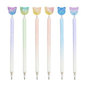 2 τμχ Kawaii Cat Mechanical Pencils Χαριτωμένα αυτόματα μολύβια φορητά στυλό τύπου για σχολικά κορεατικά είδη γραφείου