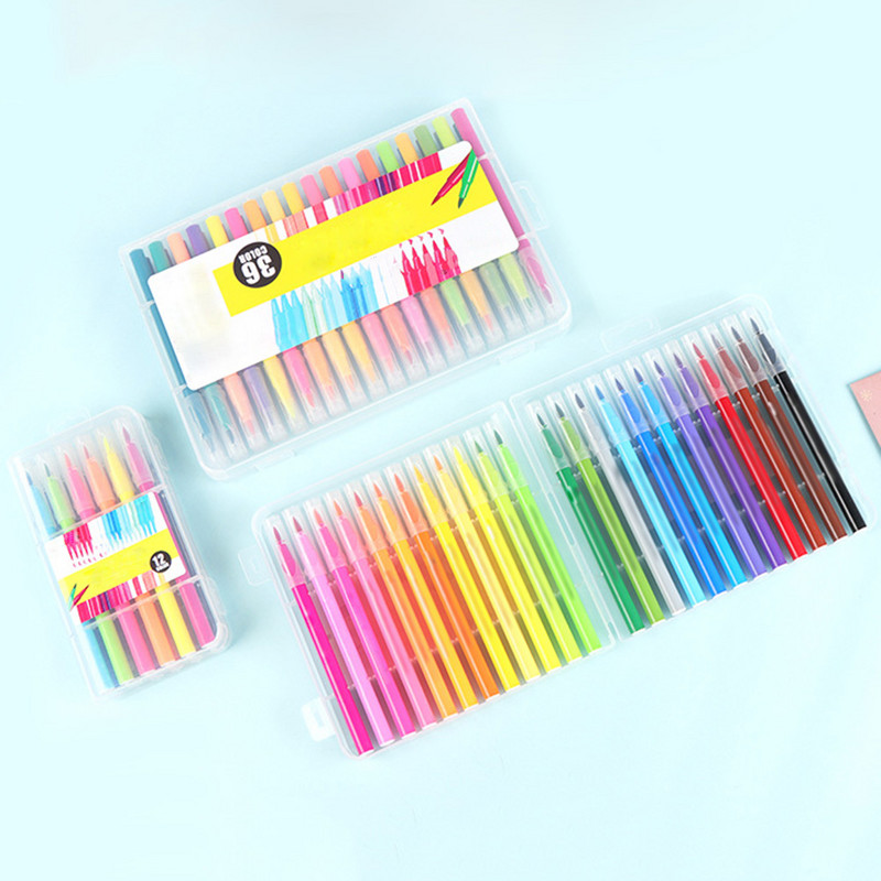 12/24/36 Boje FineLiner Olovke s kistom s jednim vrhom Crtanje Slikanje Akvarel Art markeri Školski pribor