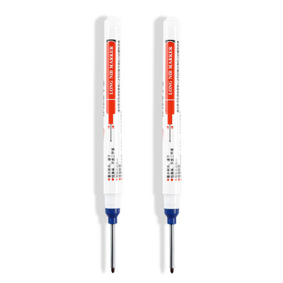 Olovke s dugačkom glavom od 30 mm, 1/3 kom/kompleta, višenamjenski ukrasi za obradu drva za kupaonicu Olovka s dubokim rupama, crveni/crni/plavi alati