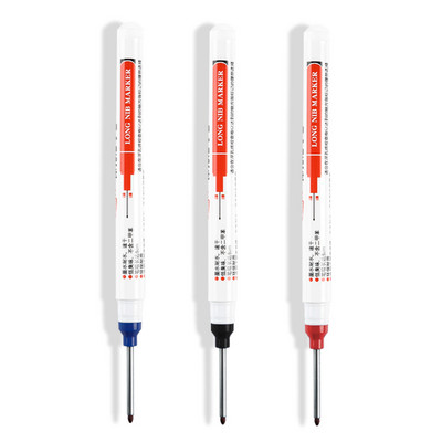 Olovke s dugačkom glavom od 30 mm, 1/3 kom/kompleta, višenamjenski ukrasi za obradu drva za kupaonicu Olovka s dubokim rupama, crveni/crni/plavi alati