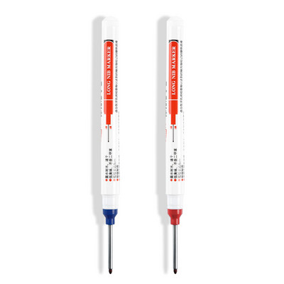 Olovke s dugačkom glavom od 30 mm, 1/3 kom/kompleta, višenamjenski ukrasi za obradu drva za kupaonicu Olovka s dubokim rupama, crveni/crni/plavi alati