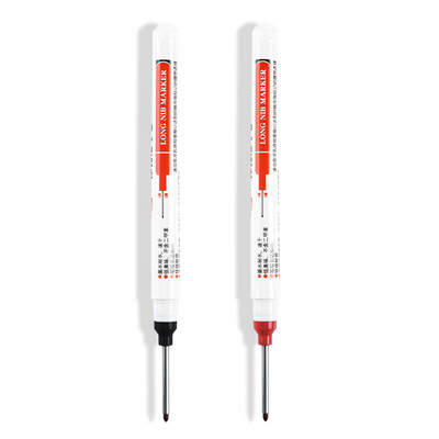 Olovke s dugačkom glavom od 30 mm, 1/3 kom/kompleta, višenamjenski ukrasi za obradu drva za kupaonicu Olovka s dubokim rupama, crveni/crni/plavi alati