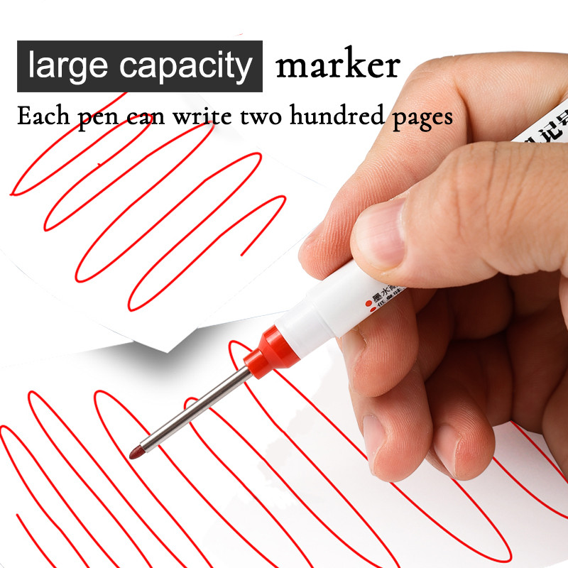 Olovke s dugačkom glavom od 30 mm, 1/3 kom/kompleta, višenamjenski ukrasi za obradu drva za kupaonicu Olovka s dubokim rupama, crveni/crni/plavi alati