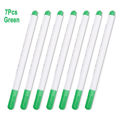 7Pcs Vodobrisiva olovka Periva Topiva Tinta Tkanina koja nestaje Marker za tekstil za crtanje crta