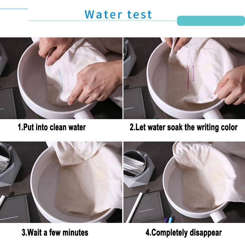 7Pcs Vodobrisiva olovka Periva Topiva Tinta Tkanina koja nestaje Marker za tekstil za crtanje crta