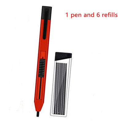 Carpenter Pencil Olovka s dugim nosom Deep Hole i Black Refills Marker Pencil za obradu drva Construction Scriber Architect