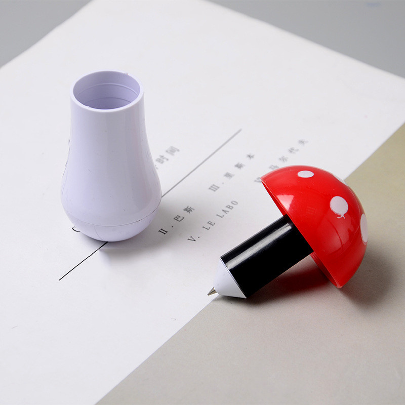 5 bucăți pix creativ în formă de ciupercă de desene animate mini stilou drăguț retractabil pe bază de apă, articole de papetărie, cadouri pentru copii, birou pentru studenți