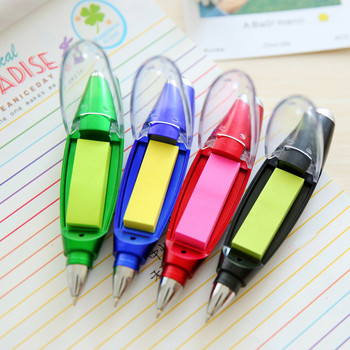 1 ΤΕΜ. Φωτιστικό LED στυλό με κορδόνι Stationery Αυτοκόλλητο Υπόμνημα Πλαστικό στυλό Πολυλειτουργικό Γραφείο & Σχολείο Πορτοκαλί Μπλε Πράσινο Κόκκινο