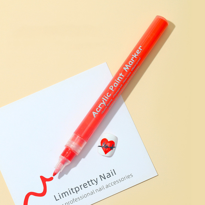 12 markere acrilice de culoare scris stilou metalic manga stilou patinaj permanent hârtie sticlă desen pe perete unghii stilou graffiti culori artă