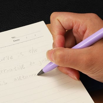 Ученически знак Екологичен Креативност Безмастилен молив Метален държач за химикалки Безкраен писалка за писане Вечен молив
