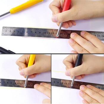 Комплект масивни дърводелски моливи Механична дървообработваща писалка 2,8 мм Инструмент за маркиране на дълбоки дупки Вградена острилка Работник Архитект Scriber