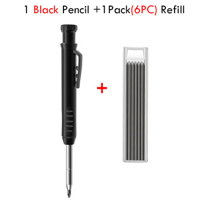 Komplet čvrstih stolarskih olovaka Mehanička olovka za obradu drveta 2,8 mm Alat za označavanje dubokih rupa Ugrađeno šiljilo Radnik Arhitekt Scriber