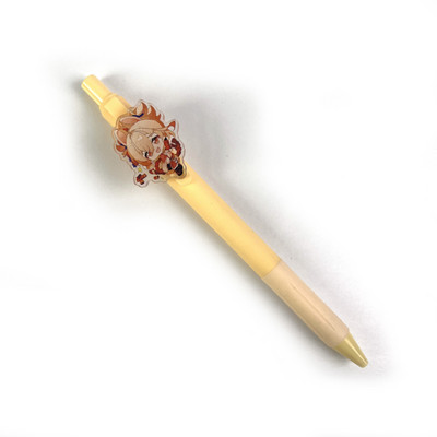 1 db aranyos játék Genshin Impact golyóstoll fekete zselés toll 0,5 mm-es rajzfilm diáktoll Ayaka Venti Xiao iskolai írószer gyerekeknek ajándék