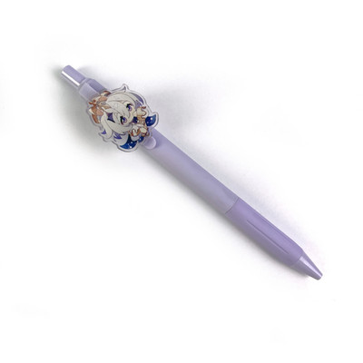 1 db aranyos játék Genshin Impact golyóstoll fekete zselés toll 0,5 mm-es rajzfilm diáktoll Ayaka Venti Xiao iskolai írószer gyerekeknek ajándék