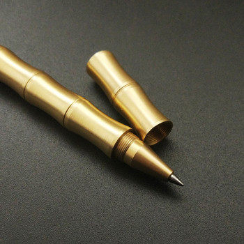 Στυλό Ballpoint Τμήμα Bamboo Αφαιρούμενο Εγχειρίδιο Brass Collection Δώρα με λεπτό νήμα Σύνδεση Στιλβωμένο Rollerball Pen Office